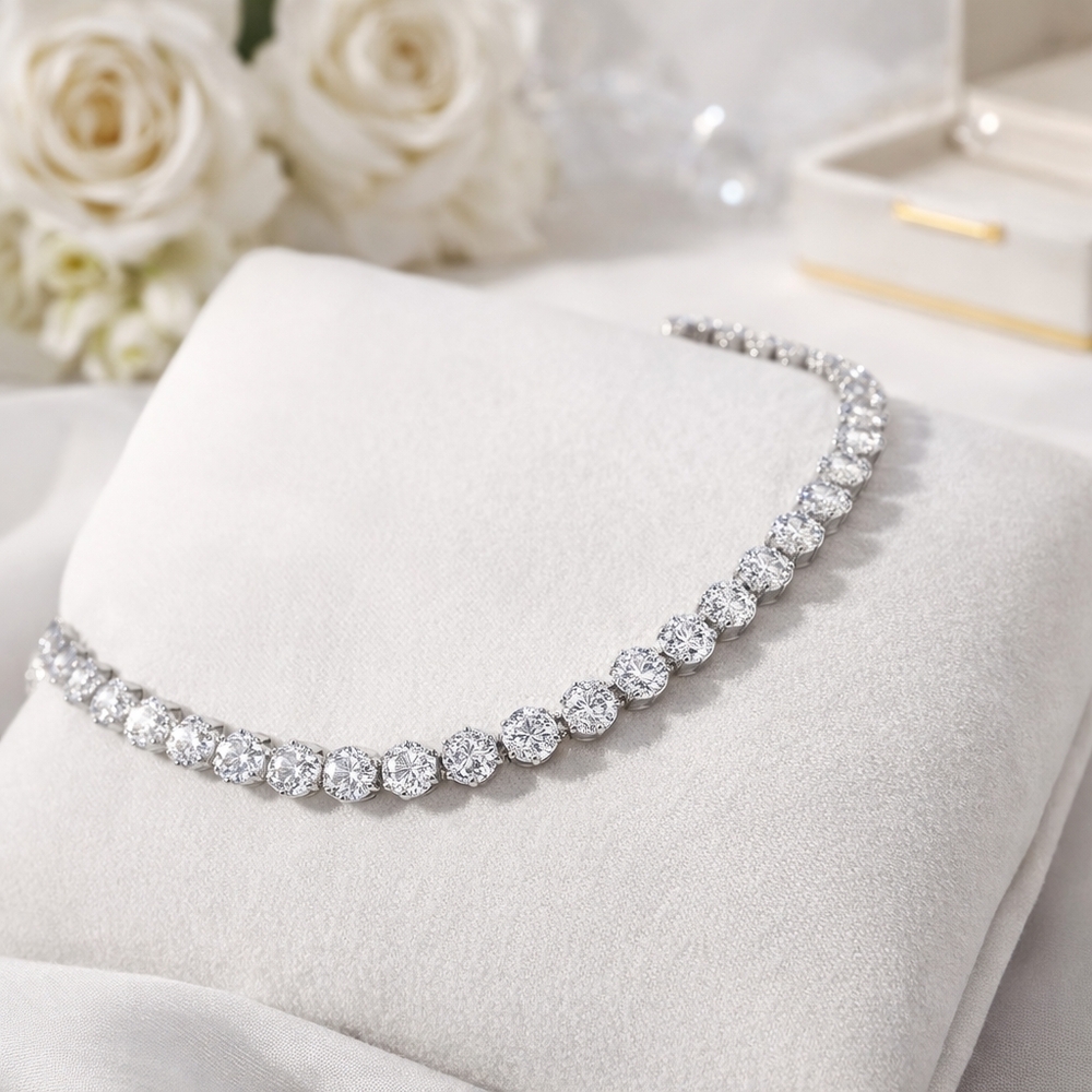 Elegant Moissanite Tennis Bracelet